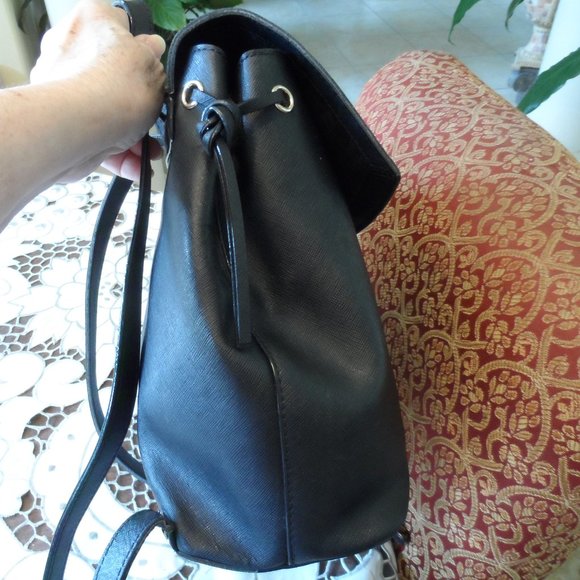 Kate Spade NY Black Saffiano Leather Medium Size Backpack main image 11
